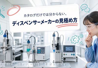 カタログだけでは分からない、ディスペンサーメーカーの見極め方